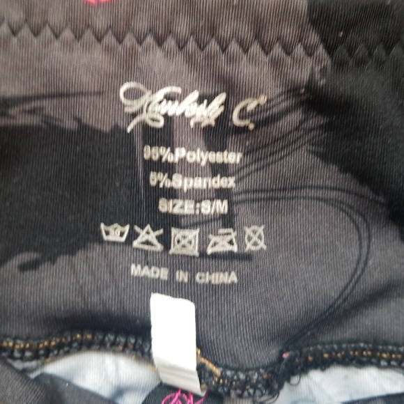 Colorful mesh thigh and calf work out leggins - Picture 3 of 3